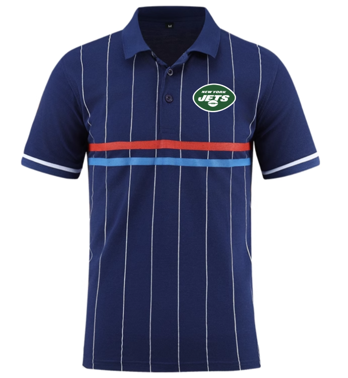 New York Jets blue Men 2025 NFL polo T shirt
